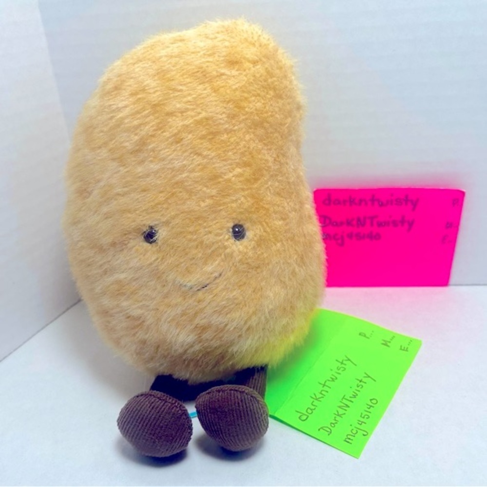 ORIGINAL RELEASE NOT NEW GRAHAM BNWT Jellycat Amuseable Potato w SALES RECEIPT